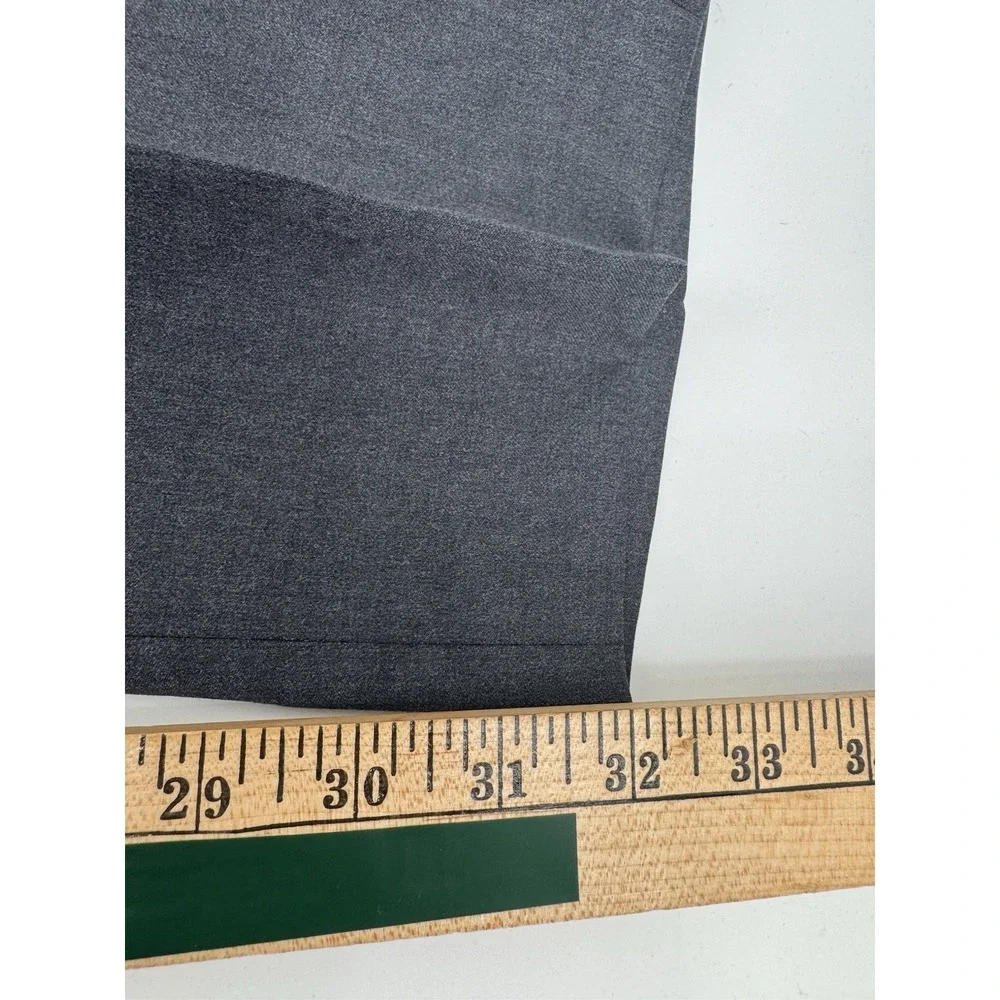 Peter Millar Gray Virgin Wool Dress Pants Flat Front Size 46R Made in Portugal